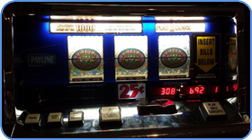 Traditional slot machine at land-based casino