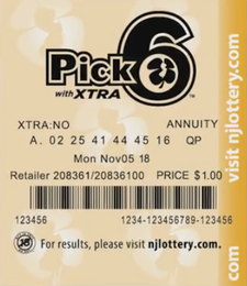 nj pick 6 lottery