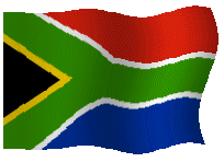 South Africa animated flag. Play South African Powerball lottery online.