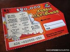 Modern Australian Scratch Card Aussie Christmas.