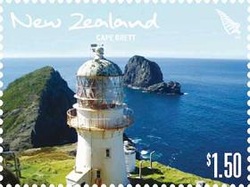 New Zealand cape brett lighthouse stamp $1.50
