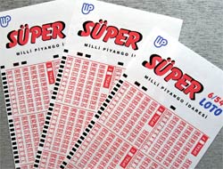 Turkey Super Lotto 6/54 blank coupon slips.