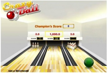 Bowling scratch card game