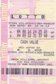 new york lotto ticket