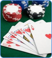 Traditional poker cards