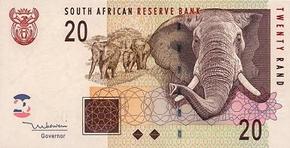South Africa Banknote used to buy South Africa Lotto ticket.