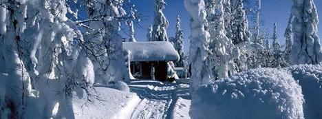 Finland lotto in snow