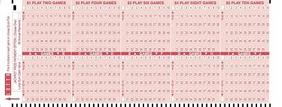 New York Lotto blank coupon playcard