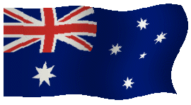 Australian animated flag. Play Australian Powerball online.
